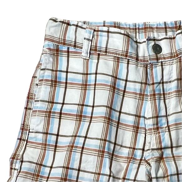 Nautica White Plaid‎ Adjustable Waist Bermuda Shorts sz XL(7X) - Picture 2 of 10